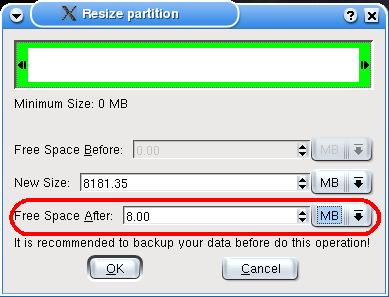 QtParted $B$K$h$k@dL/$J(B resize (-8MB $B$OG$0U(B)