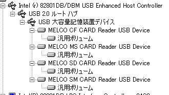 Windows 2000 SP4 でのデバイス認識